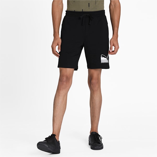 ATHLETICS Men’s Shorts 8" TR, Puma Black-Puma White, extralarge-IND